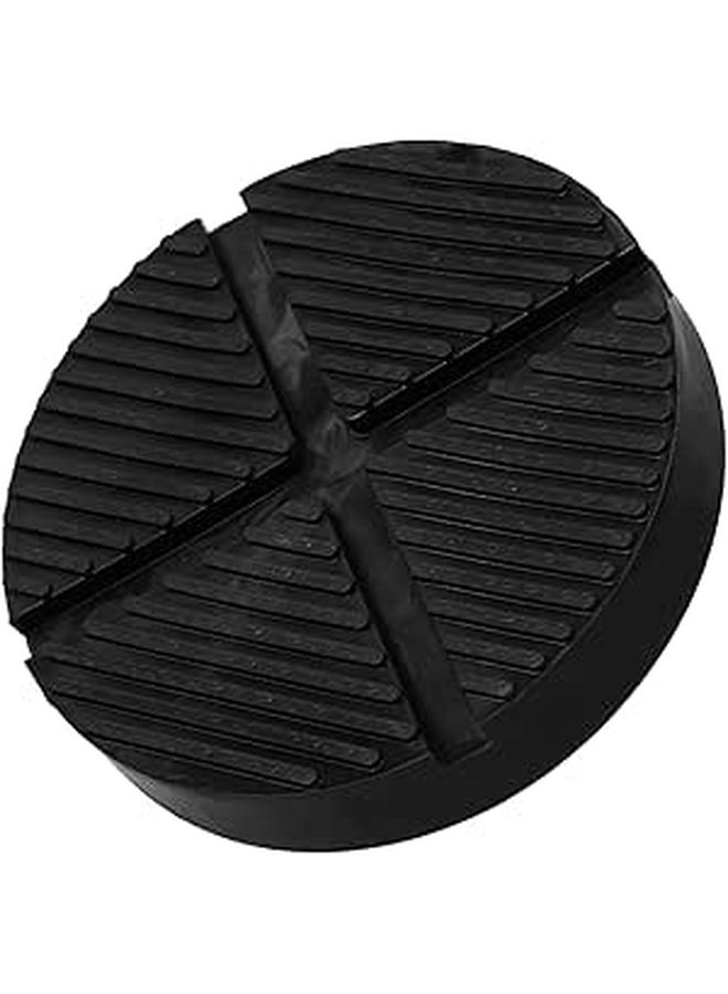 Universal Rubber Floor Jack Pad Slotted Frame Rail Protector Vehicle Safety Cushion Black - Image 1
