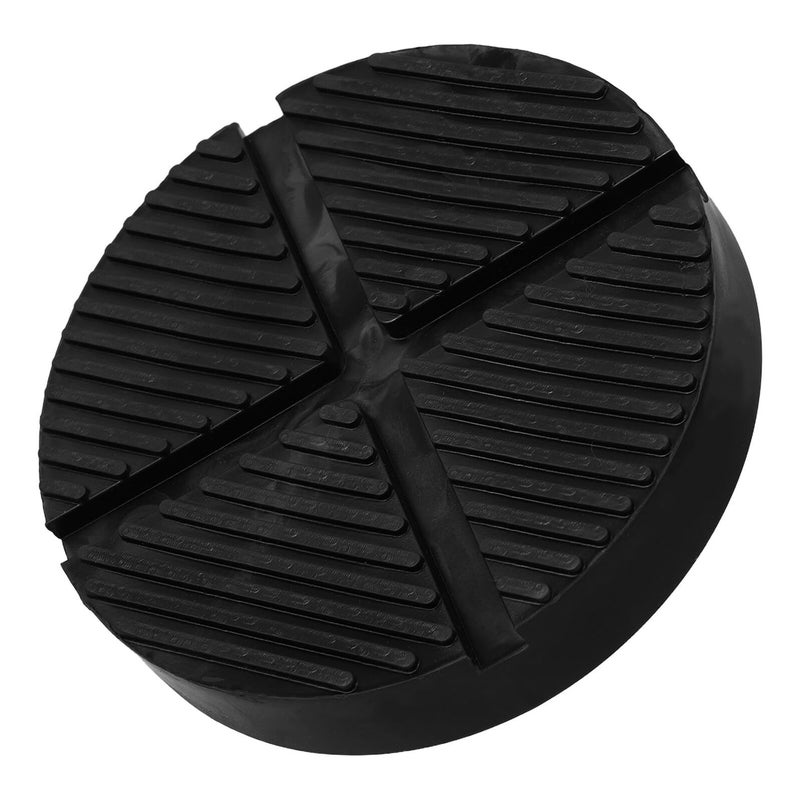 Universal Rubber Floor Jack Pad Slotted Frame Rail Protector Vehicle Safety Cushion Black - Image 2