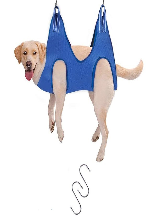 Abhsant Pet Dog Grooming Hammock with S-Hook Breathable Dog Grooming Hammock Restraint Bag with Dog Nail Clipper/Nail Files, Dog Grooming Harness Sling Assistant for Bathing Grooming Nail Trimming - Image 1