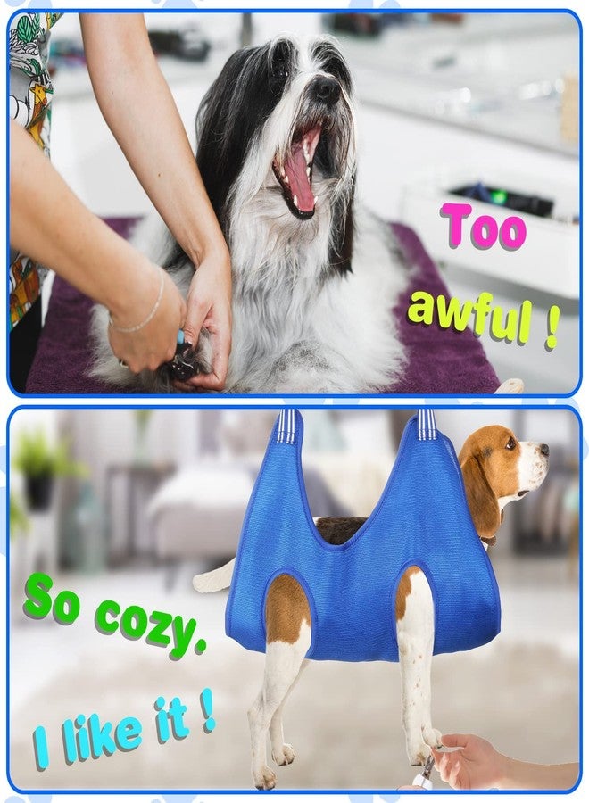 Abhsant Pet Dog Grooming Hammock with S-Hook Breathable Dog Grooming Hammock Restraint Bag with Dog Nail Clipper/Nail Files, Dog Grooming Harness Sling Assistant for Bathing Grooming Nail Trimming - Image 4