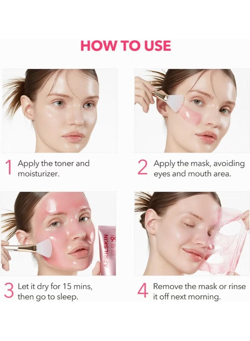 APRILSKIN TXA Niacinamide 99 Night Wrapping Mask with 99% High-Purity TXA+5% Niacinamide, Overnight Skin Booster for Firming & Pore Care 80ml - Image 5