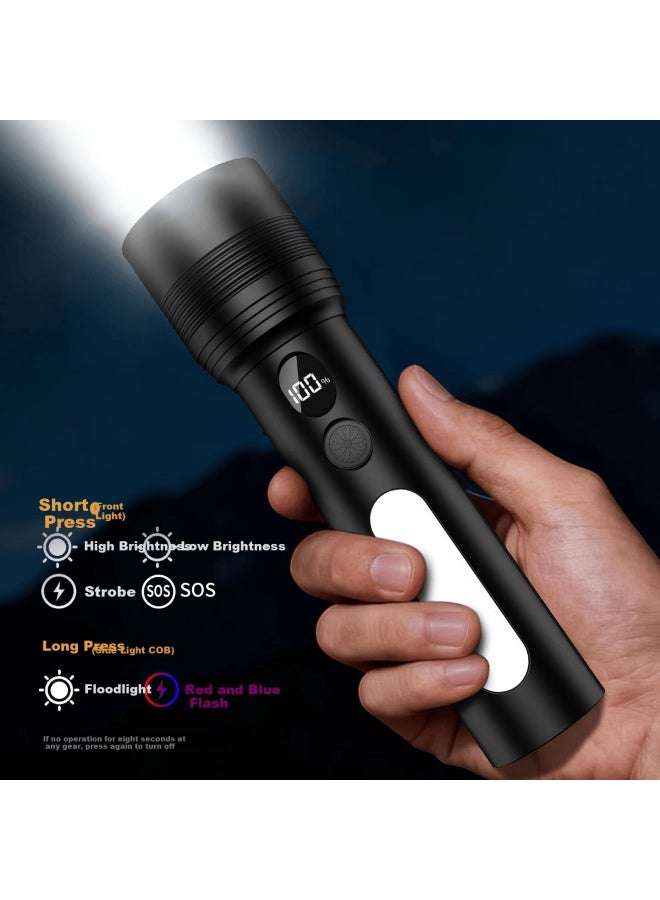 Tiger Head Multifunctional High-brightness Zoomable Long-range Rechargeable Flashlight J40 For Home And Outdoor Survival - Image 3