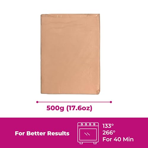 Oytra 500 Gram Signature Polymer Clay Oven Bake Clay for Jewellery Figurine Canes Making Bulk Pack (Peach Skin 47) - Image 2