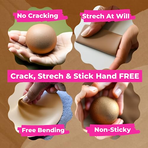 Oytra 500 Gram Signature Polymer Clay Oven Bake Clay for Jewellery Figurine Canes Making Bulk Pack (Peach Skin 47) - Image 5
