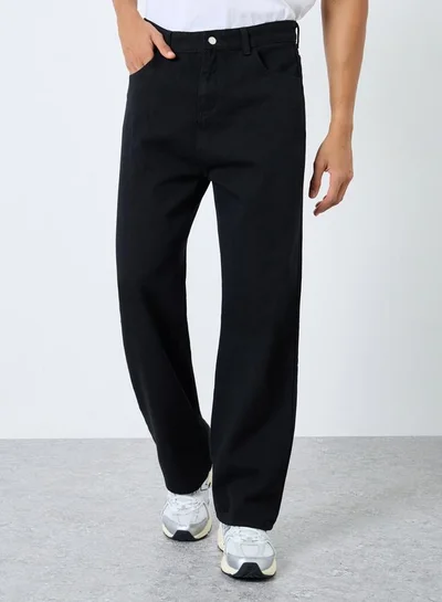 Styli Styli Men Mid Rise Straight Fit Jeans