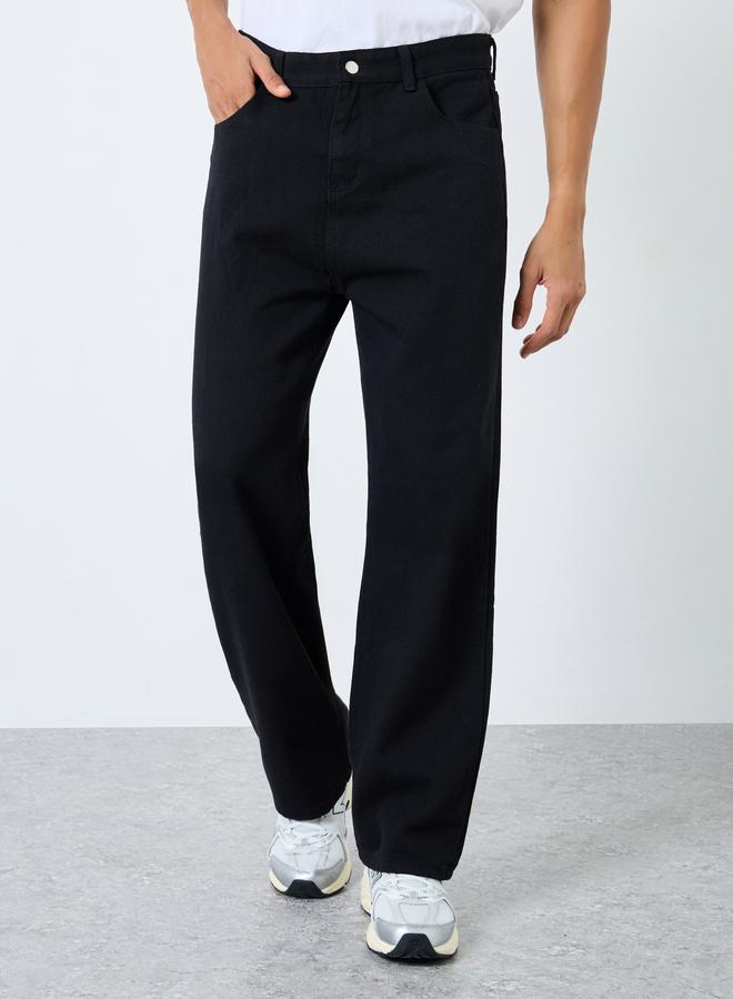 ستايلي بنطال جينز بقصة أرجل مستقيمة - Image 1