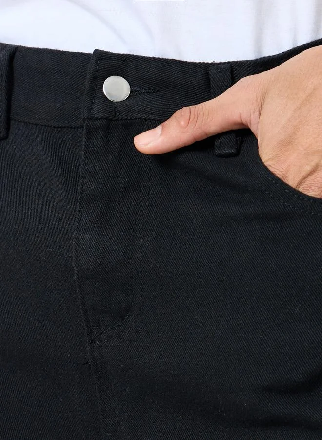 Styli Styli Men Mid Rise Straight Fit Jeans