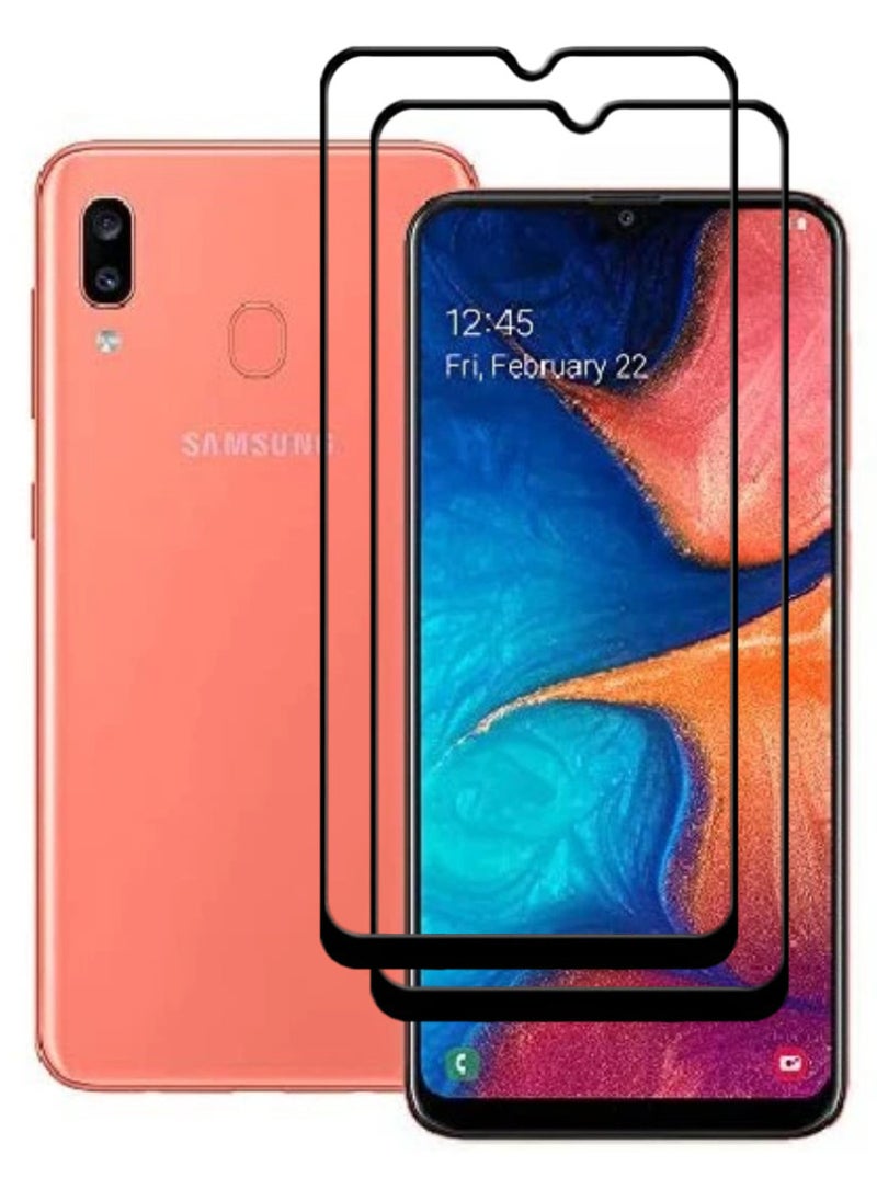 ACLIX 2 Pieces Antistatic ESD Dustproof Premium Quality High Definition Tempered Glass Screen Protector Designed For Samsung Galaxy A20 - Image 1