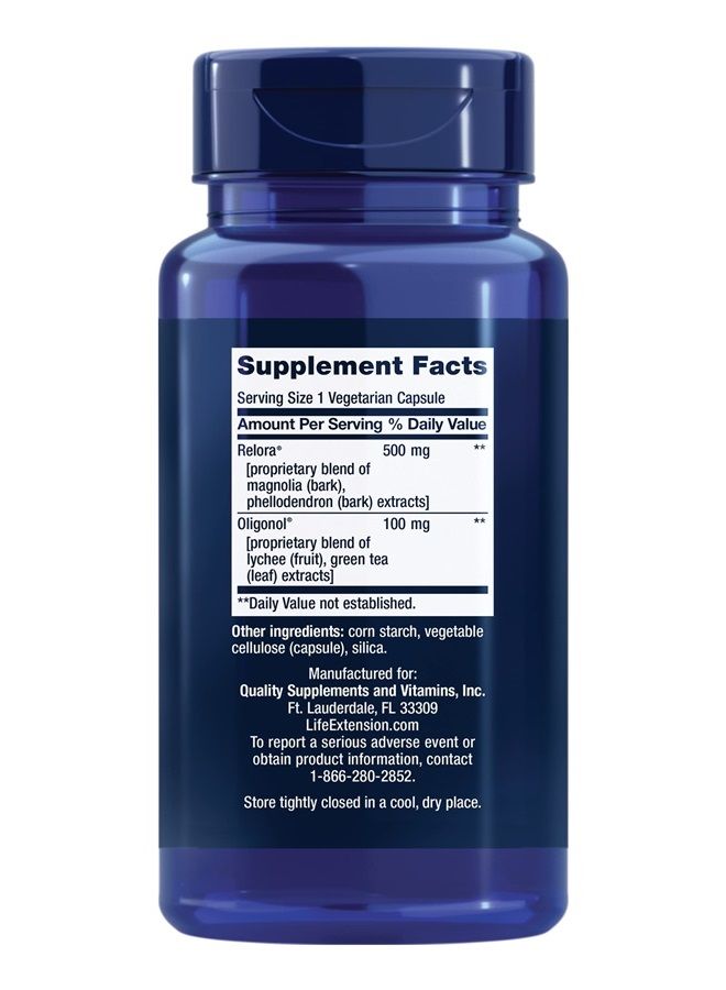 Life Extension Cortisol-Stress Balance - Plant Extracts with Green Tea Extract to Support Already-Healthy Levels of Stress Hormone Cortisol - Non-GMO, Gluten-Free – 30 Vegetarian Capsules  - Image 2