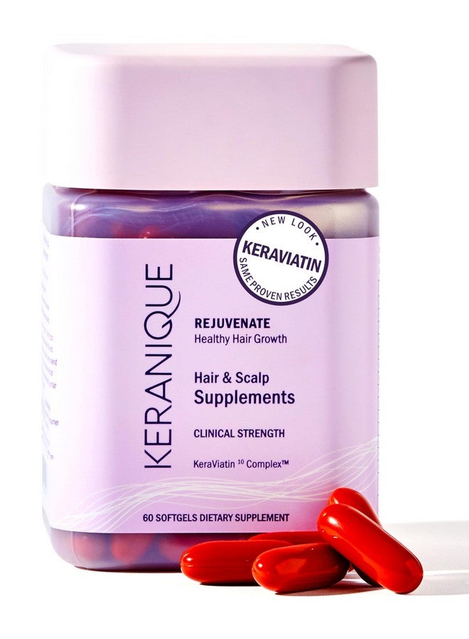 Keranique Hair & Scalp Supplements - Promote Strength and Growth Best for Thinning Nourish Your with Biotin, Vitamin B, More Vital Nutrients Keraviatin - Image 1