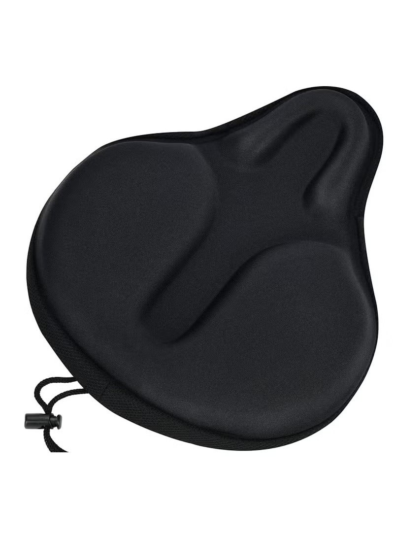 founder Exercise Bike Seat Cushion Cover, Bicycle Saddle Cover with Wide Foam and Extra Soft Gel Padded for Women and Men - Image 1