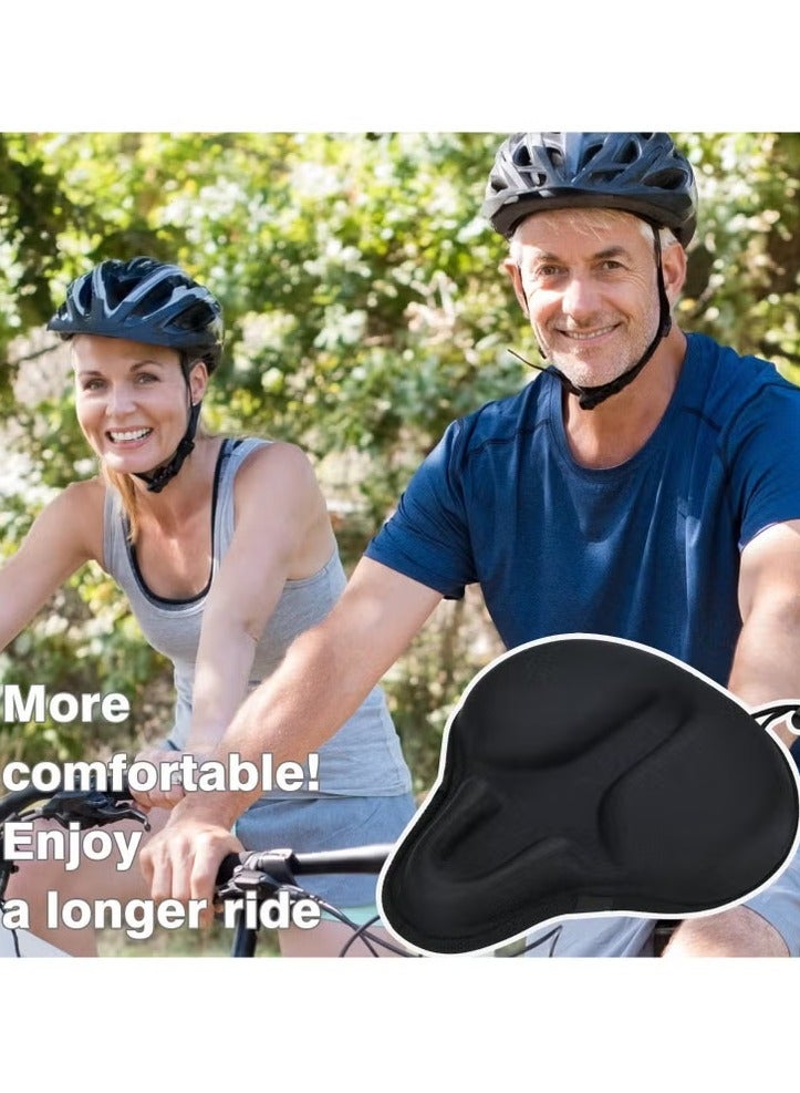 founder Exercise Bike Seat Cushion Cover, Bicycle Saddle Cover with Wide Foam and Extra Soft Gel Padded for Women and Men - Image 5