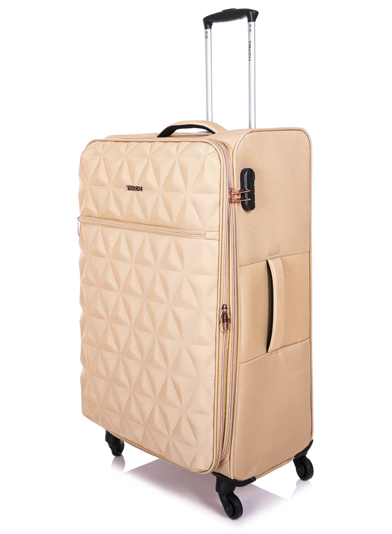 Track Track Luggage Set, Fabric Material, Travel Trolley Bag with Carry On Cabin Sizes, 3Pcs, 20/24/28 Inches, LG004/3P