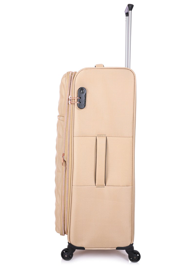 Track Luggage Set, Fabric Material, Travel Trolley Bag with Carry On Cabin Sizes, 3Pcs, 20/24/28 Inches, LG004/3P - Image 2