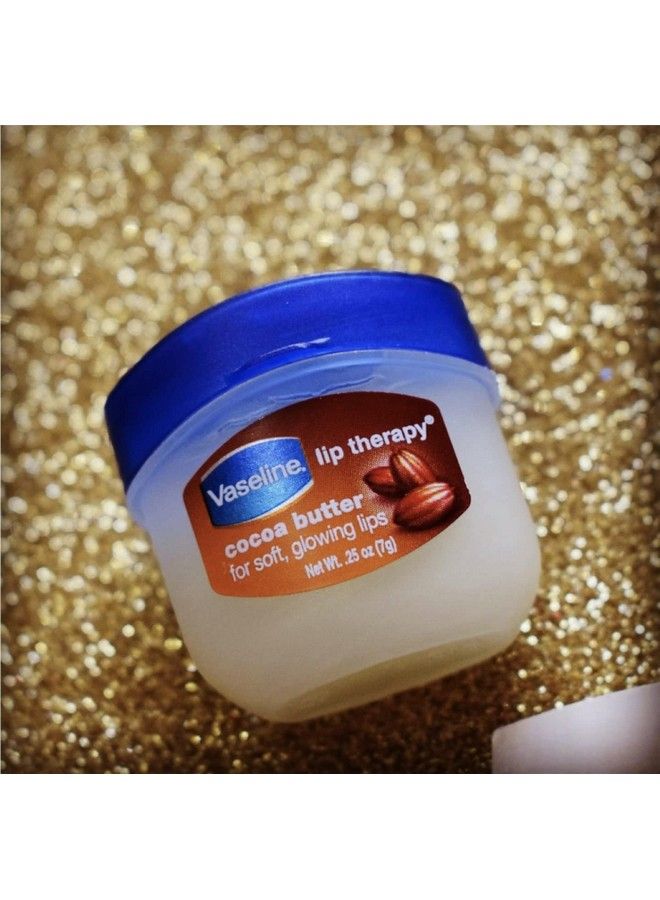 Vaseline Lip Therapy Cocoa Butter Mini White Petrolatum Advanced Moisturizer Relieves Dull And Dry Skin Mini Petroleum Jelly Soft & Smooth Lips (Pack Of 6 0.25 Oz Ea) - Image 5