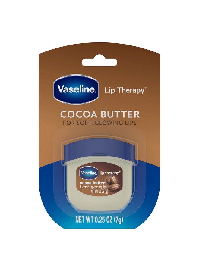 Vaseline Lip Therapy Cocoa Butter Mini White Petrolatum Advanced Moisturizer Relieves Dull And Dry Skin Mini Petroleum Jelly Soft & Smooth Lips (Pack Of 6 0.25 Oz Ea) - Image 3