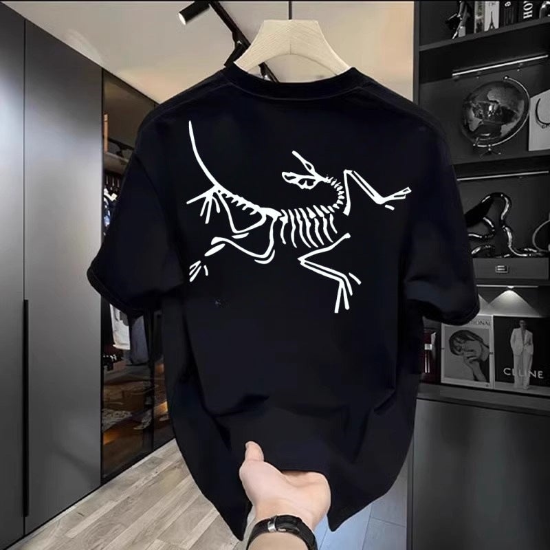 [Ole] Bird Home High Quality 300G Heavy Double Yarn Combed Short Sleeve T-Shirt Men'S Summer Joker Tide - Image 4