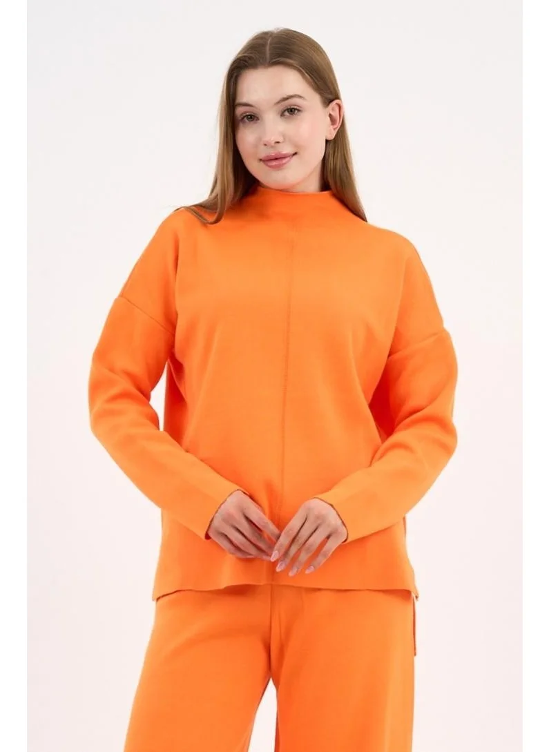 الكسندر جاردي Half Turtleneck Side Slit Knit Sweater (A90944-S-UST)
