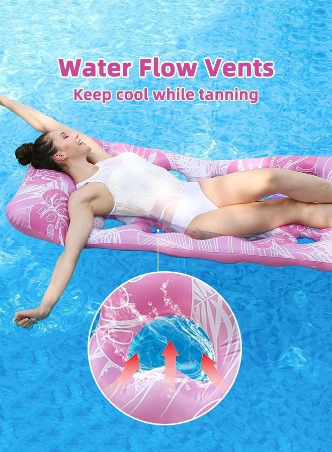 DURKU Multifunctional Inflatable Pool Float with Heart-shaped Holes for Adults, Backrest Tanning Bed, Large Lake Lounge, Suitable for Swimming Pool, Seashore, Summer Beach Party - 180*90cm - Image 5