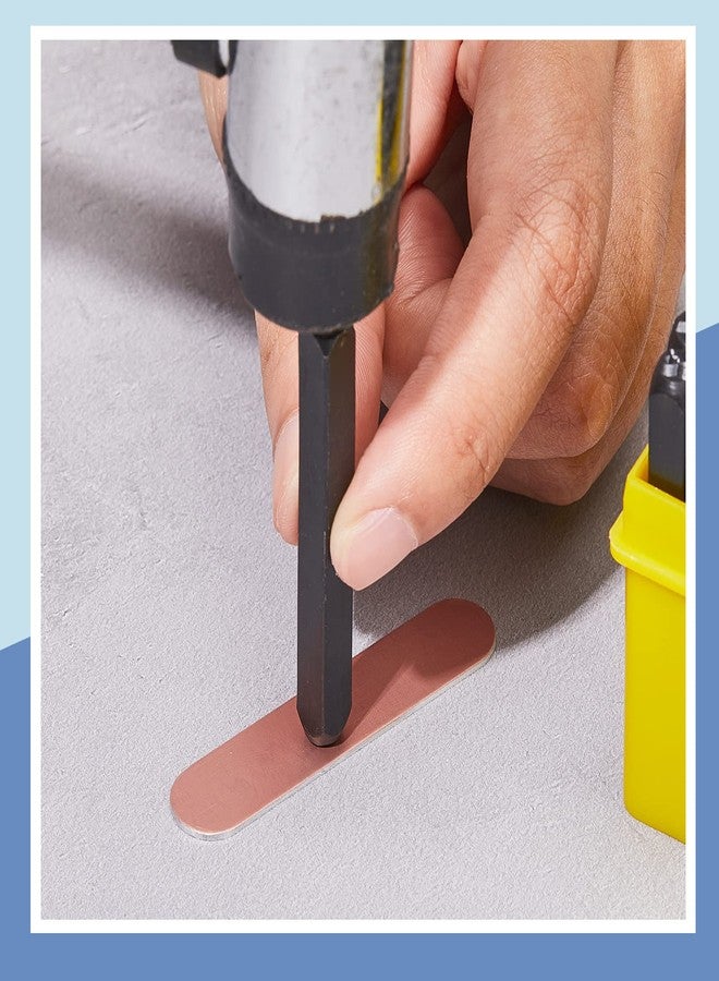 Shimeyao 0.47 x 2.24 x 0.04 Inch Aluminum Ring Blanks for Metal Stamping Flat Metal Blanks for Jewelry Making Copper Golden Silver Stamping Blanks for DIY Bracelet Bending Engraving Art Kit, 3 Colors (36) - Image 5