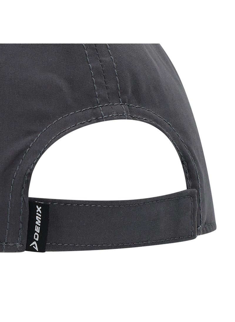 Demix Demix One-Size Dark Grey Baseball Cap – Breathable Cotton with Adjustable Fastener for Comfortable and Stylish Outdoor Workouts  - Image 4
