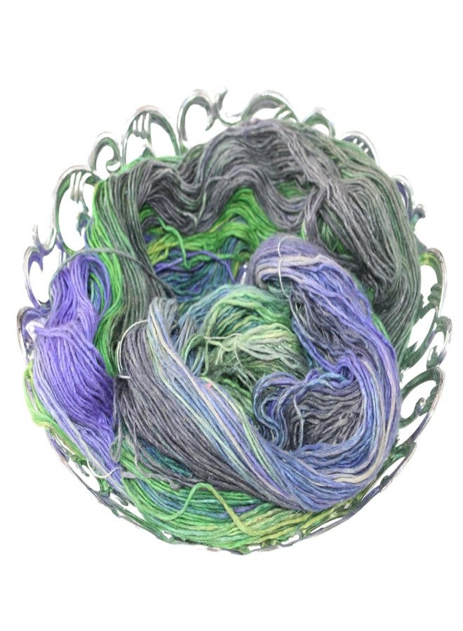 Knitsilk 100% Recycled and Hand-Dyed Silk Roving Worsted Yarn, Luxurious & Soft Silk Roving | Ideal for Knitting, Crocheting, Crafting | Smooth Texture & Fabulous Color.(100 gm-225 Yards,Helsinki) - Image 5