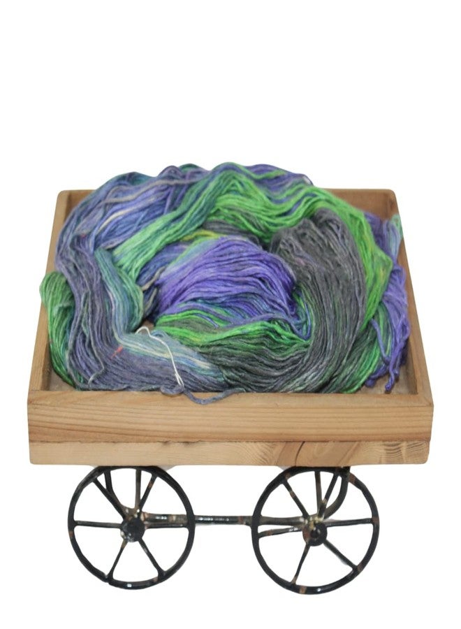 Knitsilk 100% Recycled and Hand-Dyed Silk Roving Worsted Yarn, Luxurious & Soft Silk Roving | Ideal for Knitting, Crocheting, Crafting | Smooth Texture & Fabulous Color.(100 gm-225 Yards,Helsinki) - Image 4