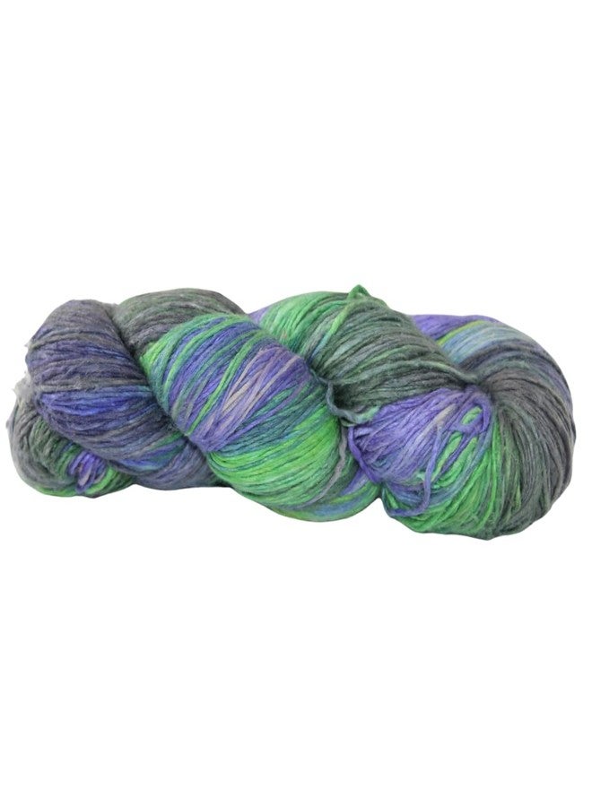 Knitsilk 100% Recycled and Hand-Dyed Silk Roving Worsted Yarn, Luxurious & Soft Silk Roving | Ideal for Knitting, Crocheting, Crafting | Smooth Texture & Fabulous Color.(100 gm-225 Yards,Helsinki) - Image 2