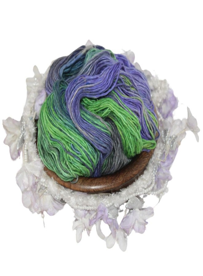 Knitsilk 100% Recycled and Hand-Dyed Silk Roving Worsted Yarn, Luxurious & Soft Silk Roving | Ideal for Knitting, Crocheting, Crafting | Smooth Texture & Fabulous Color.(100 gm-225 Yards,Helsinki) - Image 3