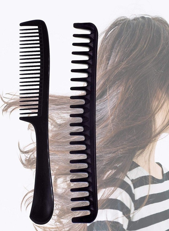 بوكسو مجموعة أمشاط احترافية لتصفيف الشعر من بوكسو، للاستخدام في صالونات التجميل، للرجال والنساء، لون أسود، 8 قطع، عبوة واحدة - Image 5