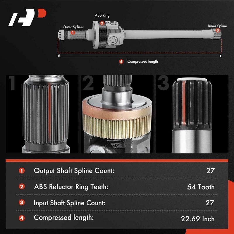 A-Premium CV Axle Shaft Assembly for Jeep Grand Wagoneer - Image 2