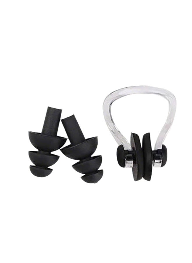 Waterproof Silicone Swimming Earplugs Nose Clip Plugs,Ear & Nose Protector Swimming Set - Image 1