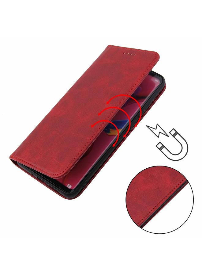 اس-توب جراب لهاتف Google Pixel 5 مصنوع من جلد العجل مع حامل وفتحات للبطاقات ومحفظة. - Image 3