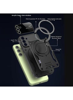 SNBFA Samsung Galaxy A16 5G/4G Case Back Cover with Magnetic Stand 360° Rotate Ring and Camera Len Protector [ Drop Protection] Anti-Scratch Shockproof Phone Accessory  - Image 4