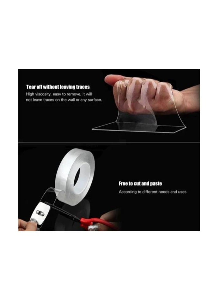 Nano Double-Sided Adhesive Tape – Transparent – 3 Meters – Strong & Reusable - Image 3