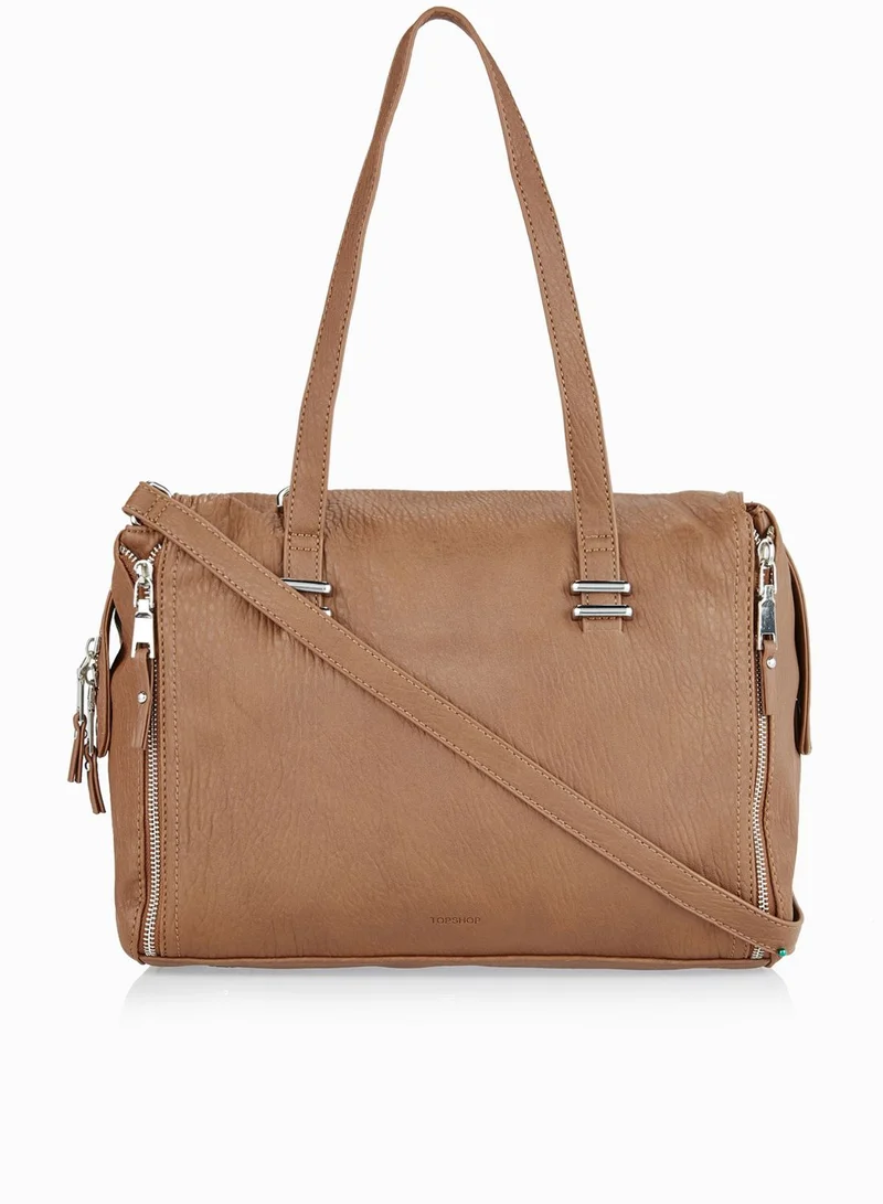 TOPSHOP Merino Zippy Holdall Tote