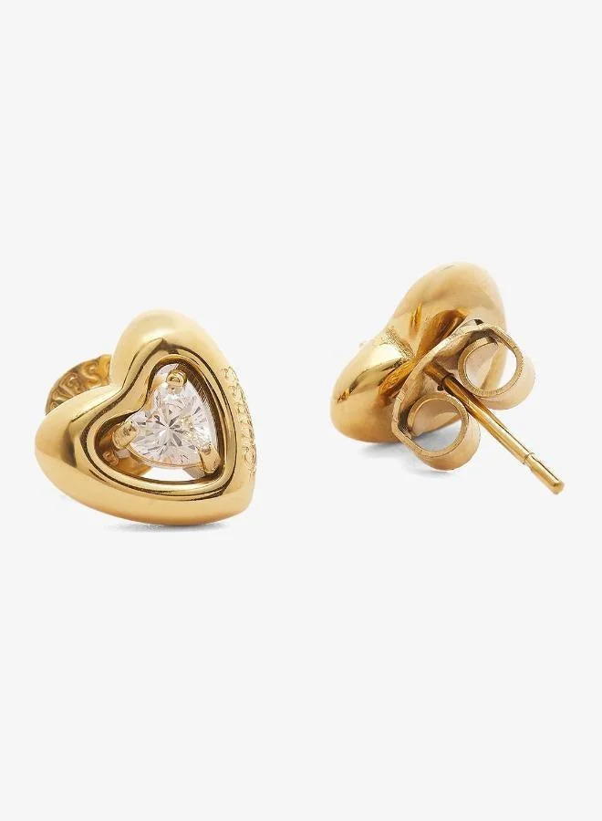 Guess  Crystal Heart Bracelet And  Studs for Women | Best Price UAE
