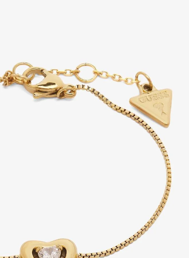 Guess  Crystal Heart Bracelet And  Studs for Women | Best Price UAE