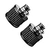 Hbxdeco 2PCS Universal Air Filter Valve Cover Breather Filter 12mm Cold Air Intake Filter Breather Vent Crankcase Breather Car and Motorcycle Accessory Black - Image 2