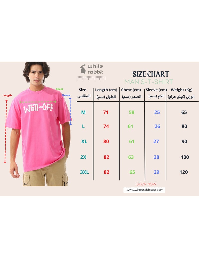 WHITE RABBIT Regular Fit Stone Wash T-Shirt  - Image 5