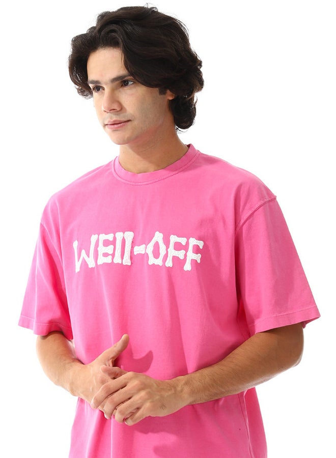 WHITE RABBIT Regular Fit Stone Wash T-Shirt  - Image 4