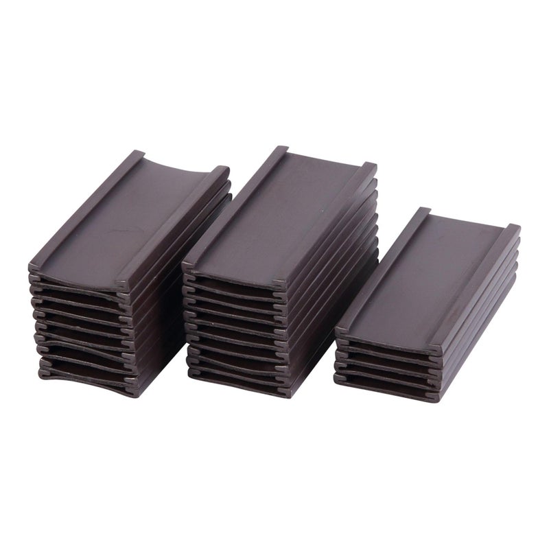MasterVision FM1310 Magnetic Data Card Holders, 1 x 2 Inches, Black, Pack of 25 Holders - Image 1