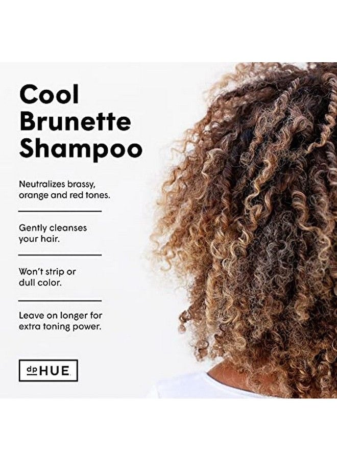 dpHUE - Cool Brunette Shampoo 8.5 Oz Blue Pigments To Neutralize Unwanted Orange Red Brassy Tones Moisturizing Shampoo For Soft Shiny Hair Glutenfree - Image 1