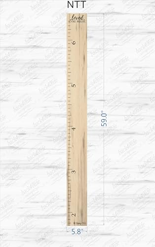 Back40Life Farmhouse Style Wooden Kids Growth Chart Ruler for Boys and Girls (Weathered Natural - NTT) - Image 3