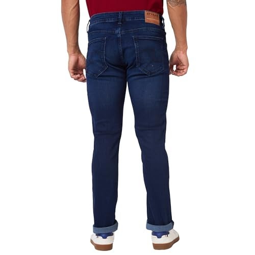 Spykar Men Mid Rise Regular Fit Jeans (Size: 38)-MDRO2BC015_Dark Blue - Image 3