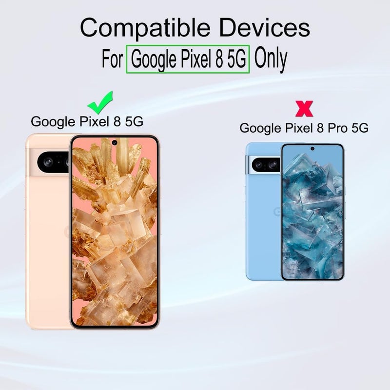 Ibywind 2 Pack Screen Protector For Google Pixel 8 5G 6.2",9H Hardness Tempered Glass,Easy to install - Image 2