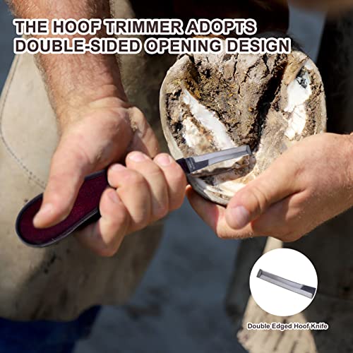 HNONPW 14 inch Horse Farrier Tool Kits - 6Pcs Professional Hoof Trimming Farrier Tools, Can Easily Trim the Hooves of Horses, Cows, Sheep, Donkeys and Other Medium-Sized Animals - Image 3