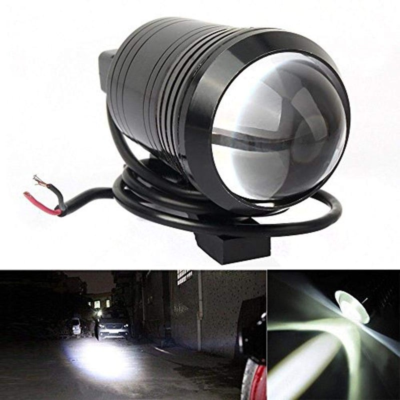 PA U1 LED Motorcycle Fog Light Bike Projector Auxiliary Spot Beam Light (Black, 1 Pc) for Bajaj Discover 125 M - PA-U1-BIKE-SINGLE-BLK-011 - Image 2