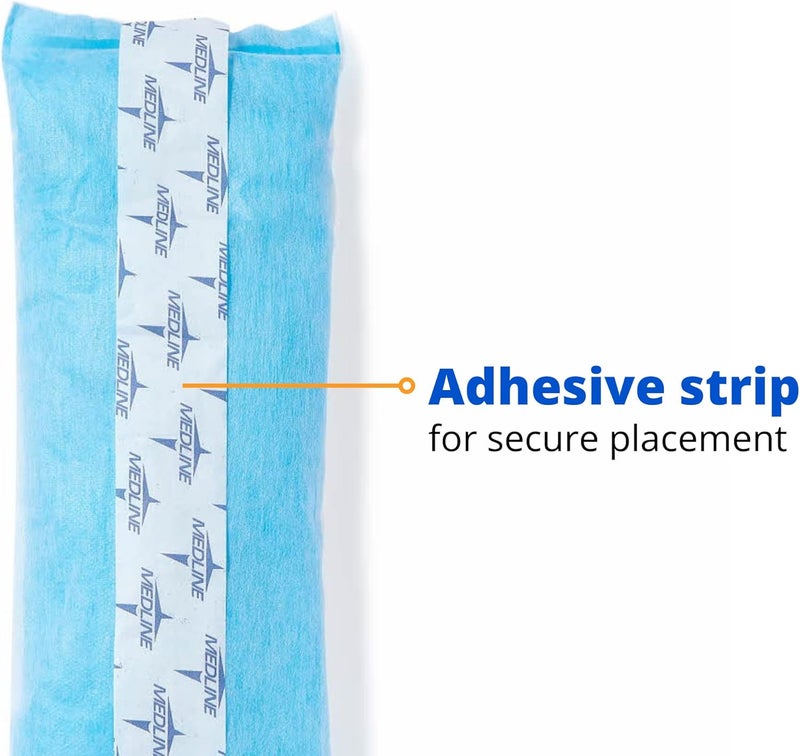 Medline حزم ميدلاين ديلوكس للبرودة الموضعية مع شريط لاصق 45 × 1425 عبوة من 24 مثالية للعناية بالمنطقة الحساسة بعد الولادة - Image 3