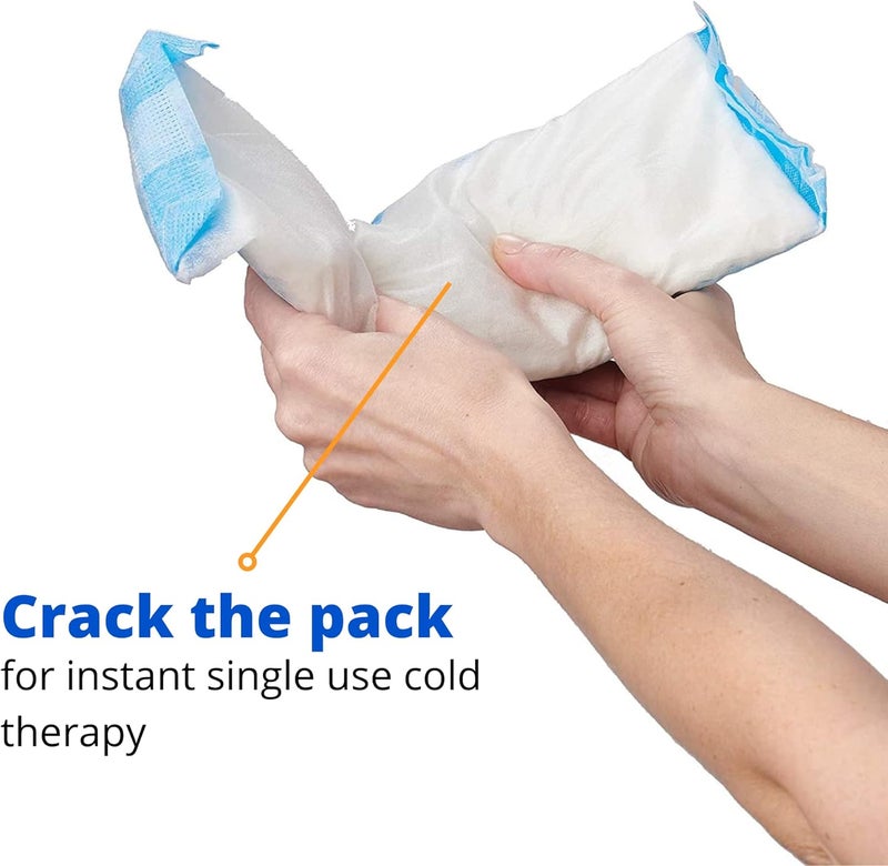 Medline حزم ميدلاين ديلوكس للبرودة الموضعية مع شريط لاصق 45 × 1425 عبوة من 24 مثالية للعناية بالمنطقة الحساسة بعد الولادة - Image 5